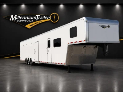 Enclosed Car Trailer with Living Quarters 2027 53ft. Platinum Gooseneck w/24ft. LQ, Sleeps 6! 0034