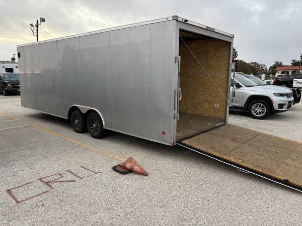 Used Enclosed Car Trailer 2025 24ft. Hero w/7ft. Interior & Aluminum Wheels 9859 - Image 3