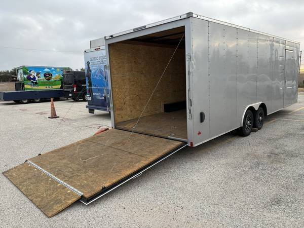Used Enclosed Car Trailer 2025 24ft. Hero w/7ft. Interior & Aluminum Wheels 9859 - Image 4