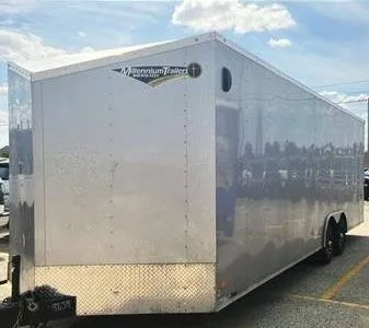 Used Enclosed Car Trailer 2025 24ft. Hero w/7ft. Interior & Aluminum Wheels 9859