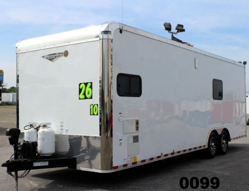 26' Enclosed Motorcycle Living Quarters Trailer