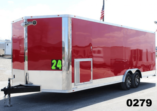 24' Millennium Silver with Red Cabinets