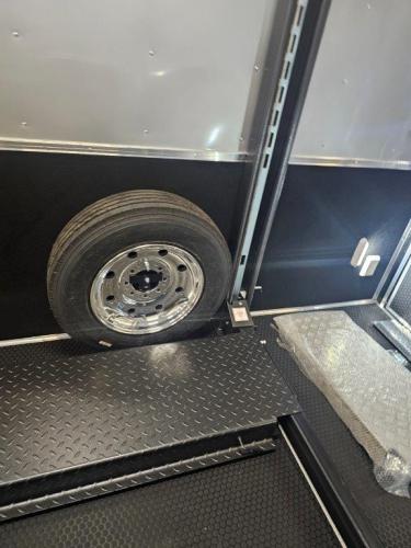 Enclosed Stacker Car Trailer Spare Tire