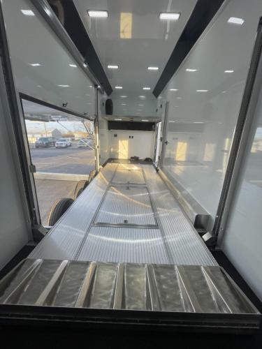 Enclosed Stacker Trailer Front Interior View