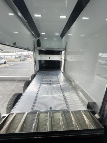 Enclosed ATC Stacker Trailer  Front Interior View