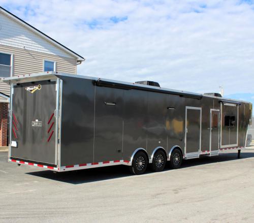 Custom Charcoal 48' Millennium Platinum Rear Curbside View