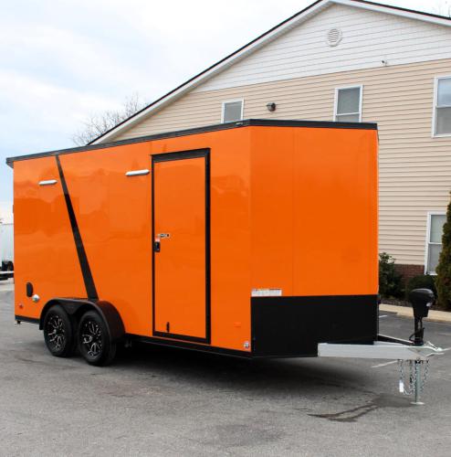 7' X 16' Enclosed Motorcycle Trailer #7677