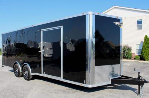 24' Millennium Silver with Black L-Shaped Cabinets
