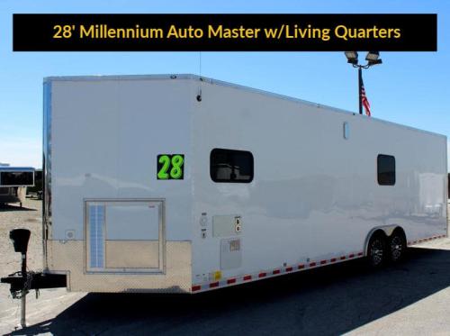 Enclosed Trailer with Motorcycle Living Quarters