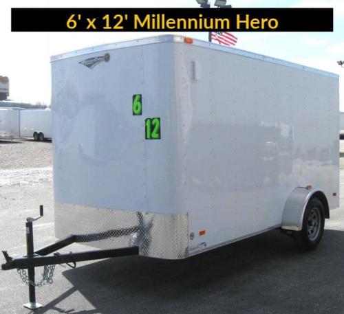 6' X 12' White Millennium Hero