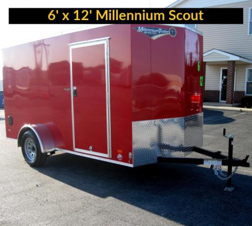 6' X 12' V-Nose Red Millennium Scout